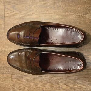 Mens Bass wine loafers